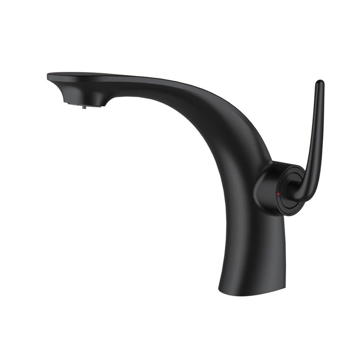 Robinet de lavabo salle de bain noir mitigeur eau chaude froide VELORE en laiton