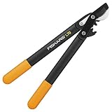 Fiskars PowerGear II Bypass Getriebe-Astschere L70, schwarz/orange