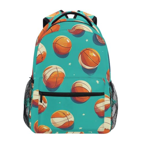 Sac à dos scolaire basket-ball pour filles et garçons, cartable élégant