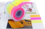 4A Roll Sticky Notes,Full Adhesive,Width x Length 0.6 x 315 Inches,Neon Yellow/Orange/Red,Self-Stick Notes,3 Color/Roll,1 Roll/Pack,4A PSS 9-3 YOR
