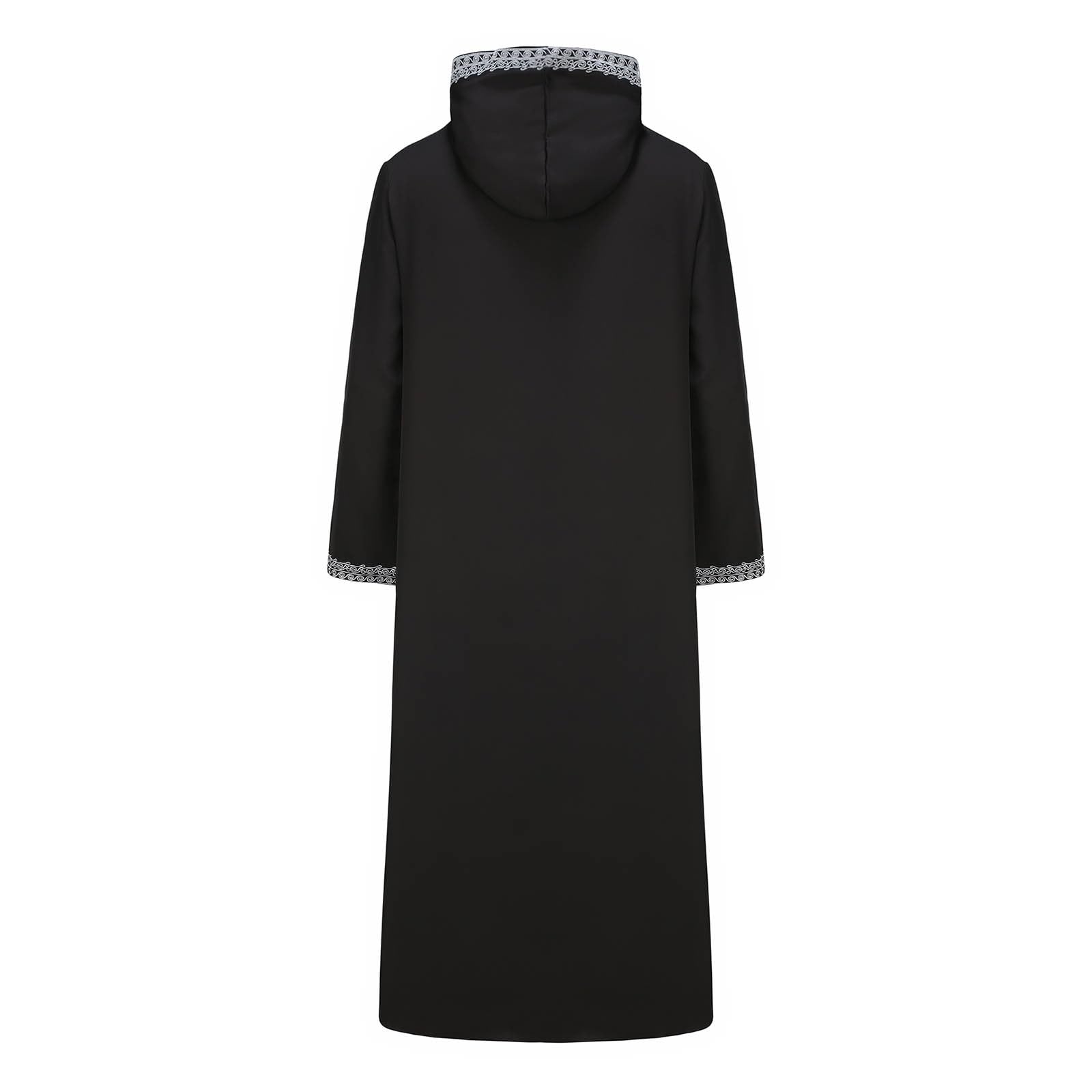 Kaftan Herren Lang Ramadan Kleidung Tunika Langarm Thobe Mit Taschen Universal Fit M-3xl Muslimische Kleider Namaz Elbisesi Kadin