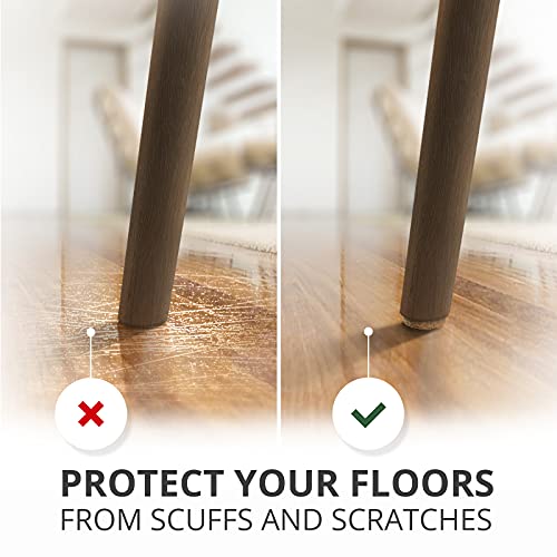 Felt Furniture Pads X-PROTECTOR 133 PCS Premium Furniture Pads - Felt Pads Furniture Feet Best Wood Floor Protectors - Protect Your Hardwood & Laminate Flooring! Brown and Beige by X-Protector - Image 4