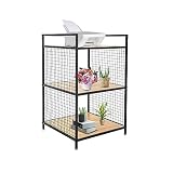 3 Tier Printer Stand, 21.2*21.2*34.6inch Freestanding Tall Display Shelf