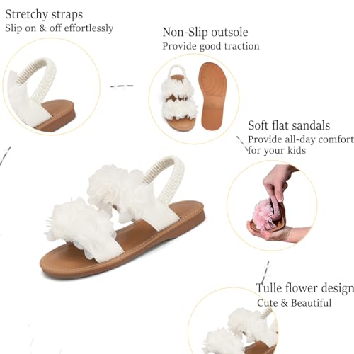 Image of Toddler Girls Sandals Summer Flats Dress Shoes for Baby Little Kids Girl