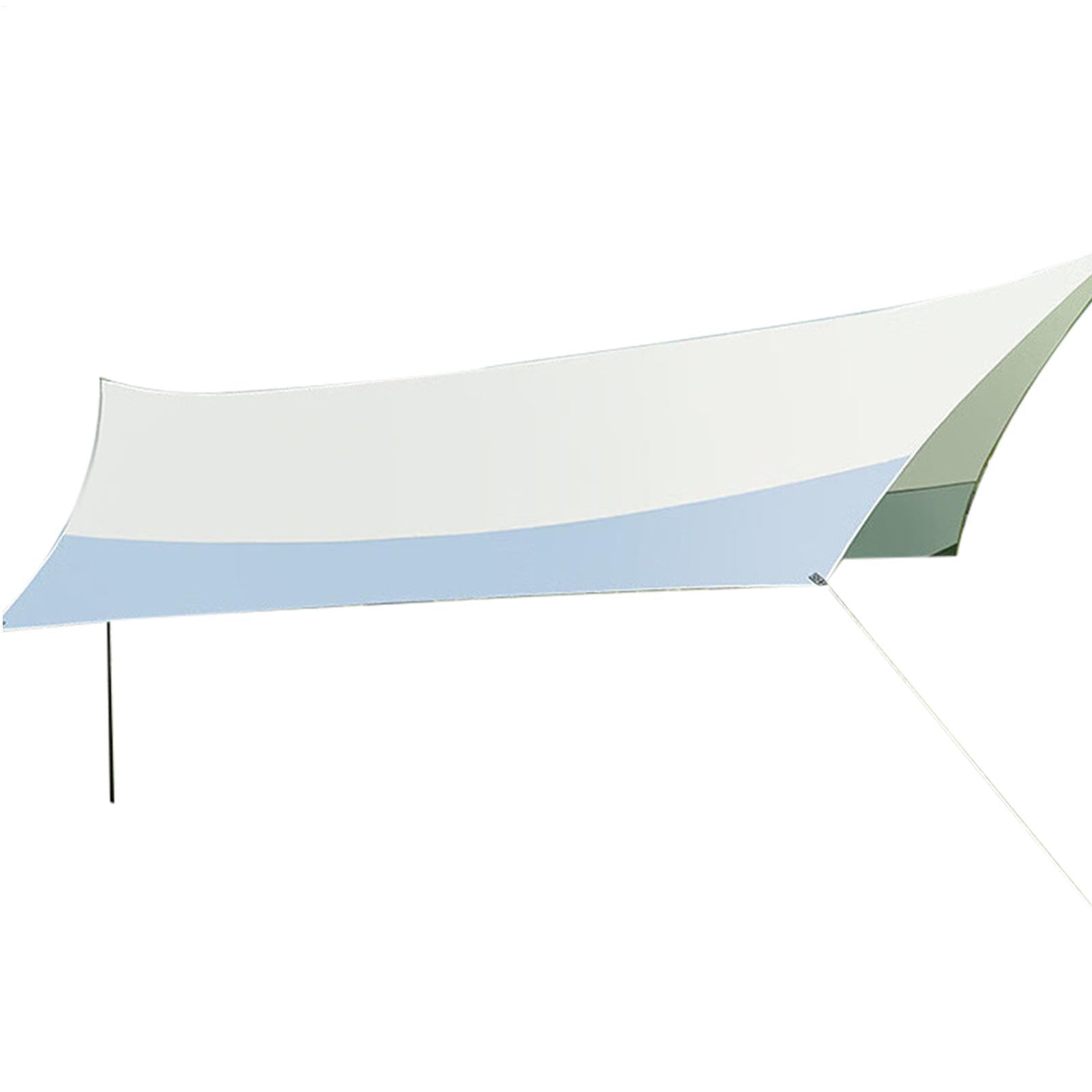 Auvent de plage portable 4,3x4,7m grande bâche légère anti-UV