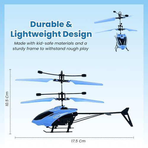 Image of Hand Controlled RC Helicopter | Infrared Gesture Sensor | Altitude Hold | Rechargeable Flying Toy for Kids & Adults | USB Charging | Indoor Outdoor | Multicolor