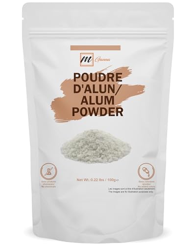 Poudre d'Alun 100% Naturelle pour une Peau Claire et Éclatante et pour la Santé 100 g / 0,22 lbs