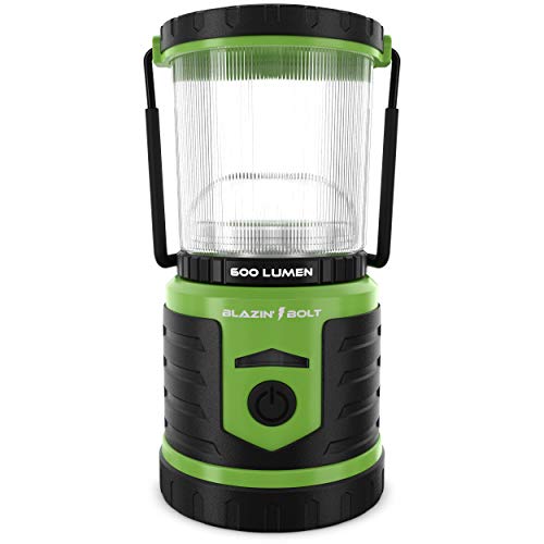 Blazin' Battery Led Rechargeable Lantern | 500 Hour Runtime | Power Bank | Storm Light (600 Lumen, Green) #TOP25