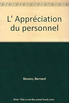 Hardcover L' Appréciation du personnel [French] Book