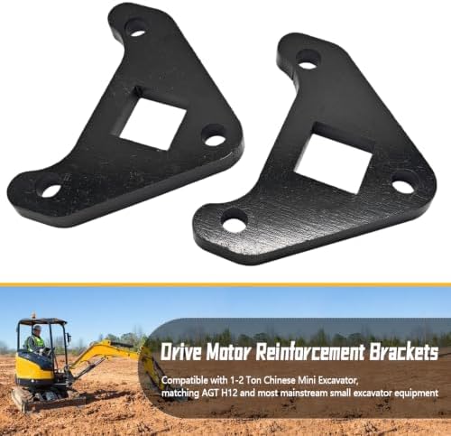 1/2" Drive Motor Reinforcement Brackets for 1-2 Ton Chinese Mini Excavator