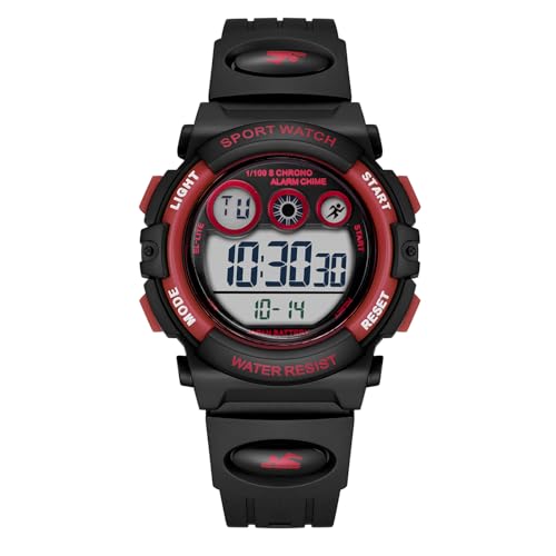 Image of GOLDEN HOUR Watches for Kids Digital Sport Waterproof Boys Girls Watch Outdoor 12 /24 H Alarm EL Backlight Stopwatch Military Child Wristwatch Ages 3-15