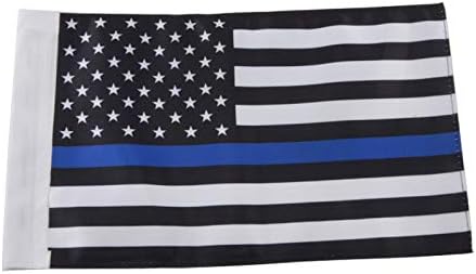Goldfire Motorcycle American Flag 6'' x 9'' (Blue LIne)