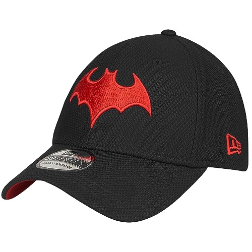 Batman Battle for The Cowl Symbol 39Thirty Fitted Hat (US Alpha Small Medium Black)