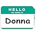 C-Line Pressure Sensitive Peel and Stick Badges, Hello My Name Is, Green, 3.5 x 2.25 Inches, 100 per Box (92233)