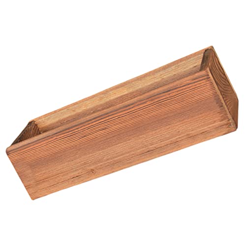 YARNOW Caja de Flores de Madera antiséptica barandilla macetas de Interior suculento ser decoración Vintage suculentas Jardinera Rectangular de Madera Jardinera de Madera Decorativa Brown
