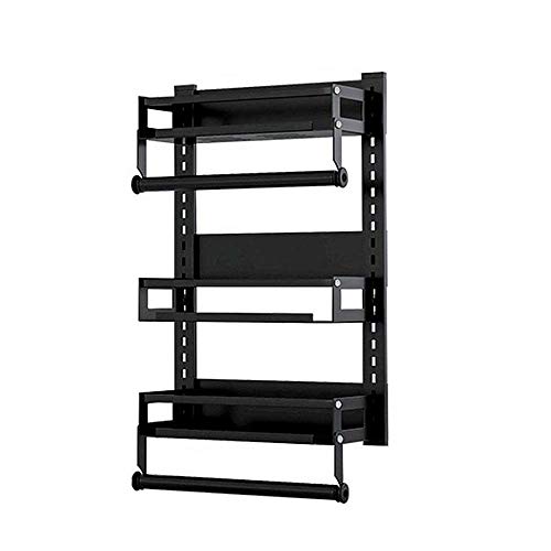 Home Refrigerator Side Rack Refrigerator Rack Home Kühlschrank Hängeregal Regal Side Storage für Gewürze, Gewürze und Gläser