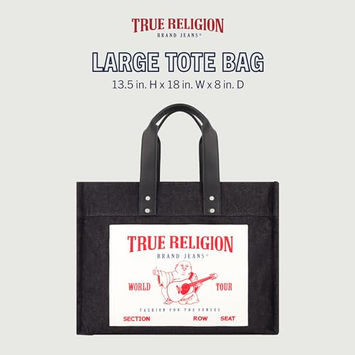 Bolso Tote True Religion de lona para viaje y hombro miniatura 2
