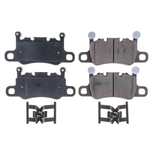Image of PowerStop Rear Brake Pads for Porsche 911 2014-19 |911 2022-24 |Cayman 2016 |Panamera 2017-19 - Z17 Ceramic Brake Pads with Installation Hardware, 17-1740
