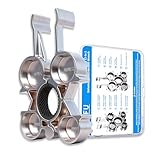 BBLFU 12-in-1 Universal Metal Aerator Wrench Key, Heavy-Duty Faucet Aerator Removal Tool for Sink Hidden/Threaded (TJ/TT/JR/STD) & Cut Edge/Round (M18/M20/M22/M24) Aerators, Polished Chrome Rustproof
