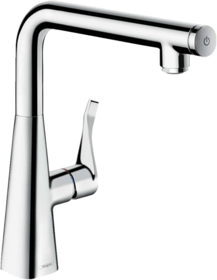 hansgrohe Metris Select Kitchen Tap 260, selectable Swivel Range, chrome