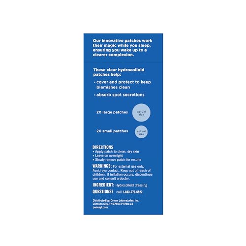 PanOxyl PM Overnight Spot Patches,Advanced Hydrocolloid Healing Technology,Fragrance Free,40 Count (Pack of 2) 3