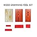 Wood Grain Tool - Natural Woodgrain Maker for Decorative Painting Premium Wood Graining Tool Set Enhance Your DIY Projects with Wood Grain Patterns (DS-001)