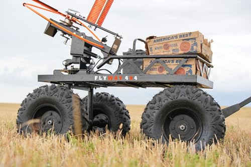 Do All Outdoors Flyway 4x4 60 Clay, Clay Pigeon Skeet Thrower with Towable Rugged Wagon and Wobbler Kit