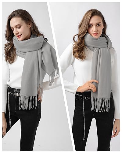 Ymomode Scarfs for Women Pashmina Shawls and Wraps for Evening Dress Bridesmaid Wedding Bridal Winter Warm Long Large Scarves - Image 5