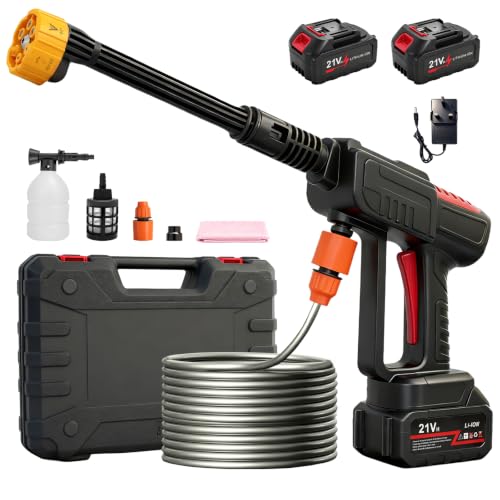 Image of 21V Cordless Pressure Washer, 6-in-1 Pressure Washers with 2x4Ah Batteries
