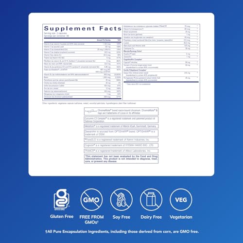Image of Pure Encapsulations Longevity Nutrients | Multivitamin Supplement & Mineral Complex to Support Healthy Aging, Brain Function, Eyes, Bones, and Vascular Health* | 120 Capsules