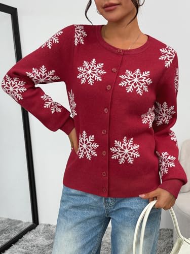 Image of Trendy Queen Lightweight Cardigan Sweaters for Women 2026 | Soft Knit Button-Down, Classic Fit Open-Front Layering Piece for Fall, Winter & Office Wear