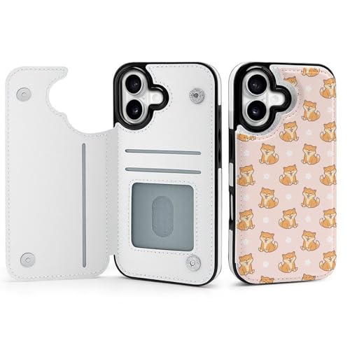 iPhone17用ケース 柴犬 犬柄 手帳型 財布型 携帯カバー アイフォン17用ケース マグネット式 カード収納 スタンド機能 あいふぉん 薄型 肌触り良い 耐衝撃 全面保護 可愛い かわいい 人気 プレゼント