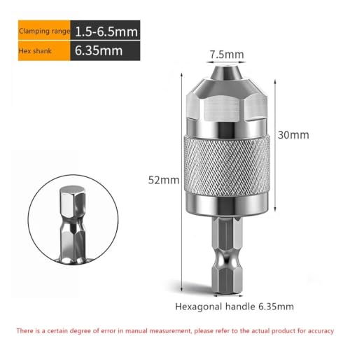 Adaptador de pinza hexagonal para proyectos de bricolaje con extensión de taladro 3