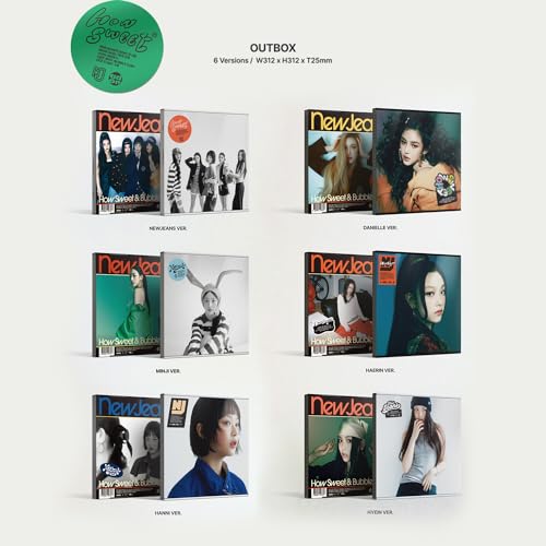 NewJeans - Double Single Album [How Sweet] (Standard Ver - HYEIN Ver) Outbox + Interview Book + Phot