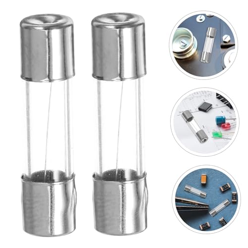 Set práctico de 100 fusibles de tubo de vidrio con portafusibles de alta tensión para circuito con diseño transparente para monitoreo fácil miniatura 7
