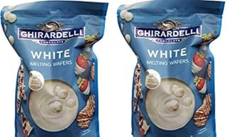 EIQOCCA Ghirardelli White Melting Wafers - Two 30oz Bags