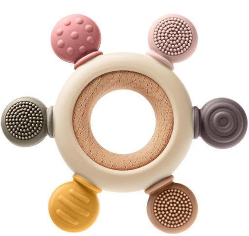 Teething Toys for 0-6, 6-12 Months, BPA Free Baby Teether Sensory Toys for Babies 0 3 6 9 12 18 Months, Newborn Infant Toys Gifts for 1 One Year Old Baby Boys Girls-image-49