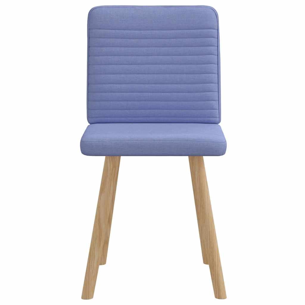 Juego de 2 sillas de comedor tapizadas de tela azul vaquera con reposabrazos, 45 x 54 x 86 cm, silla de cocina para comedor, salón, restaurante y gastronomía, asiento cómodo con respaldo