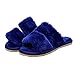 Chaussons Pantoufles Chaussures Accueil Femme Enceinte Couple Sol Intérieur Double Ceinture Sauvage sans Peluches Ventilation Respirante Tingting (Couleur : B- Bleu, Taille : 36)