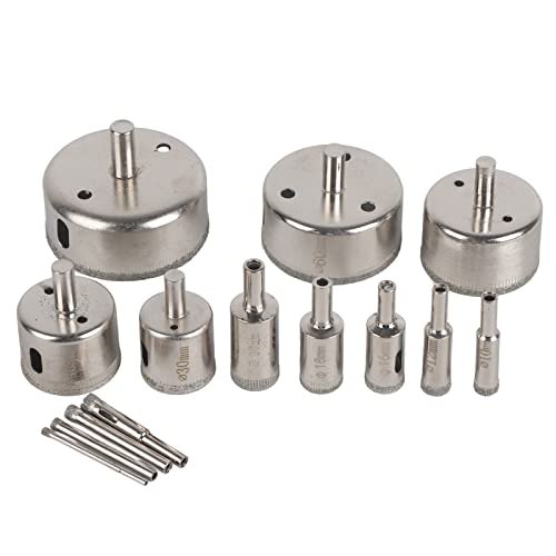 Set de 14 brocas sierra de diamante para vidrio 3-70mm