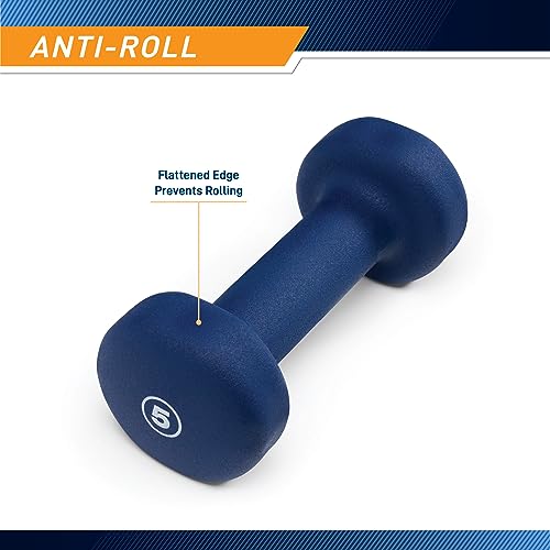 Marcy Colored Neoprene Dumbbell (Sold in Singles or Set) Hand Weights, Exercise Free Weights for Home Gym - Image 4