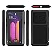 LOVE MEI Military Rugged Case for Samsung LG V60 ThinQ, with Tempered Glass Screen Protector, Shockproof Dustproof Scratch Proof Hybrid Metal and Silicone Gel Heavy Duty Full Body Cover Black