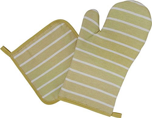 Twin Ge0514 3A Pot Holder & Pot Mat Set, Border Beige #TOP25