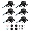 6pcs Black