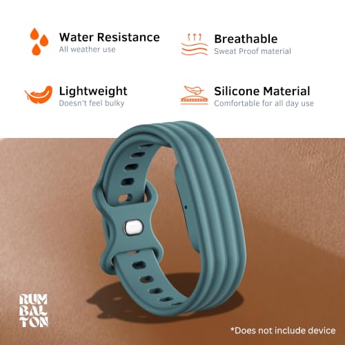 Image of Soft Silicone Strap Compatible with Google Fitbit Air, Sport Replacement Band, Adjustable Breathable Wristband for Workout, Running & Daily Wear