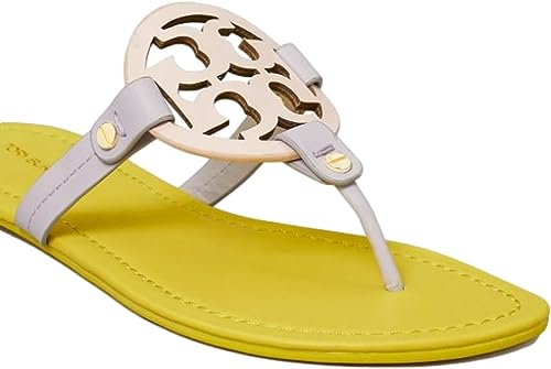 Tory Burch Womens Miller Nappa Leather Sandal Flats, Zesty Lime (7.5)3