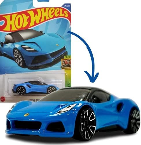 2022 - Lotus Emira - Blue - HW Exotics 10/10 - Mint/NrMint Ships Bubble Wrapped in a Box