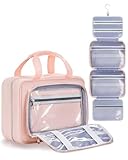Organisation Facile & Grande Capacité : Cette trousse de toilette voyage pour femmes dispose de compartiments séparés et de fenêtres transparentes pour organiser proprement votre maquillage, vos soins de la peau et autres essentiels. Elle fonctionne parfaitement comme organisateur de maquillage, et les fenêtres transparentes facilitent les contrôles de sécurité.