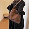 Sac Daim, Sac A Main Femme, Sac Fourre Tout Daim, Sac Hobo Vintage Souple, Sac À Bandoulière Tendance Grande Capacité Pour Travail, Voyages, Shopping #1