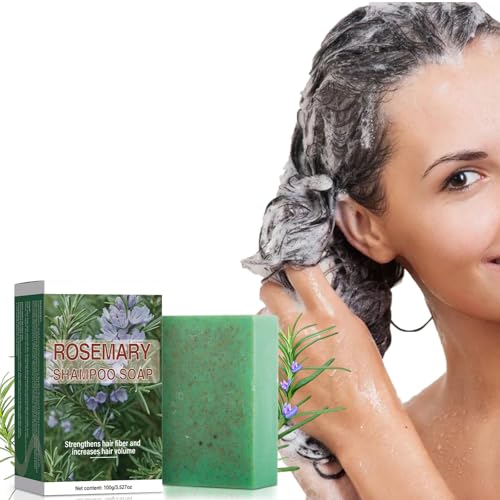Rosemary Oil Shampoo Bar for Hair Growth, Strengthening, With Castor Oil, pH Balanced, Organic, Deep Cleansing for Scalp, Hair Loss Treatment -  Hotiary